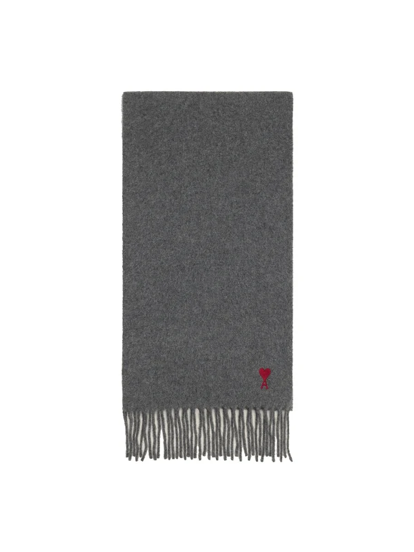 Ami Grey Wool Mufflers