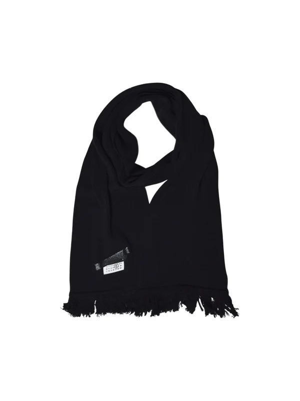 Mm6 Maison Margiela Black Other Fabric Mufflers