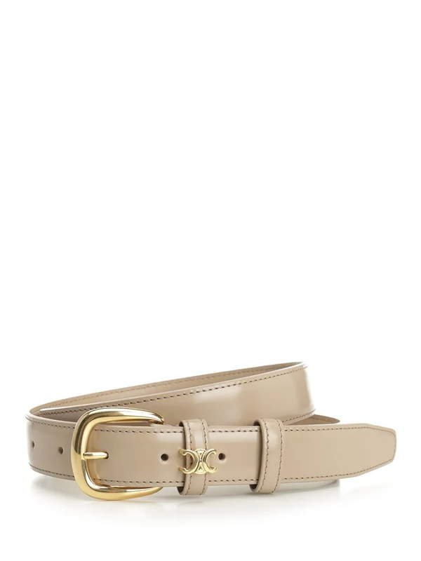Celine Beige Leather Belts