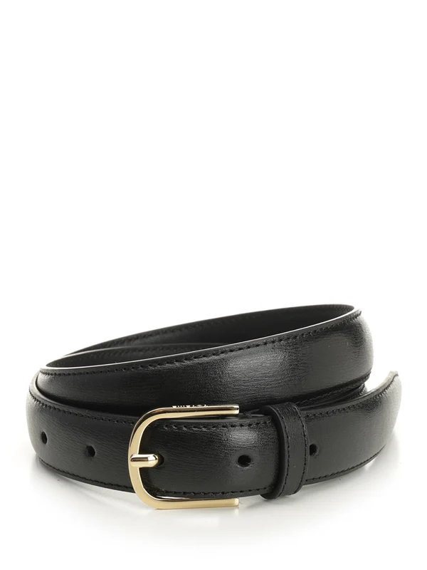 Toteme Black Leather Belts