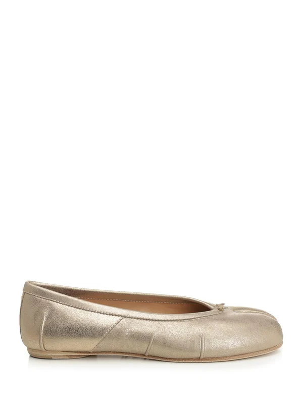 Maison Margiela Gold Flat Shoes