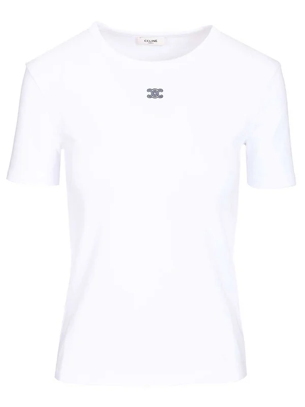 Celine White Half Sleeve