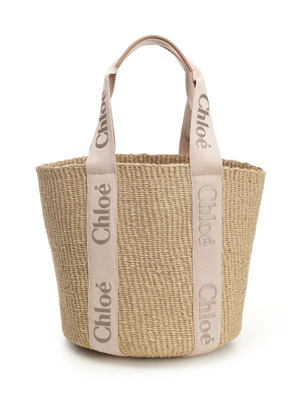 Chloe Beige Tote Bags