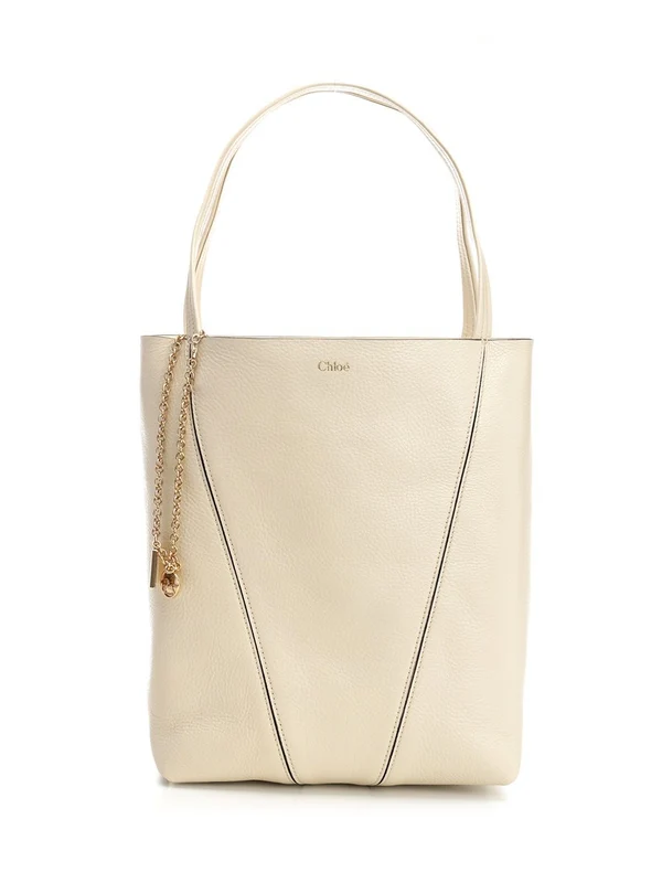 Chloe Beige Tote Bags