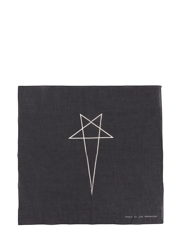 Rick Owens Drkshdw Black Other Fabric Mufflers