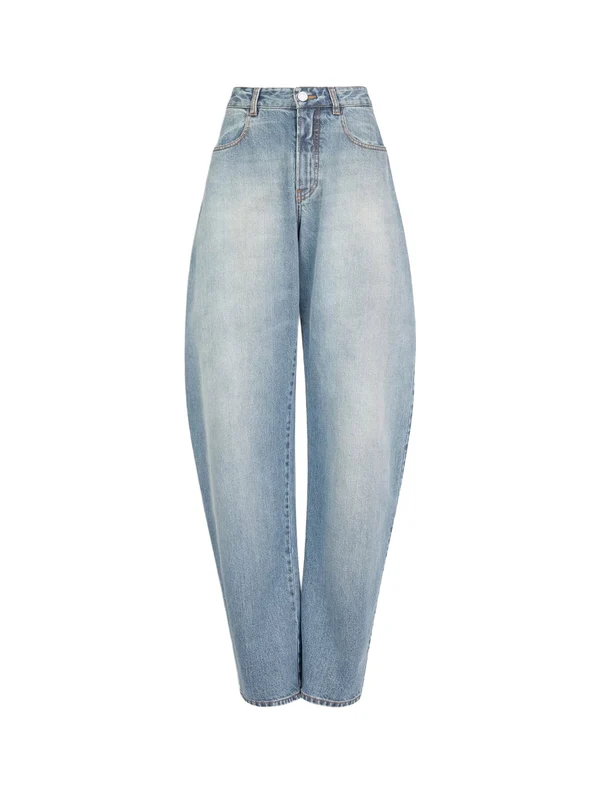 Alaia Blue Denim Pants