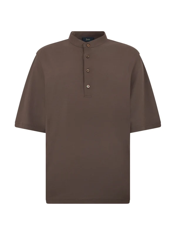 Herno Brown Polo Shirts