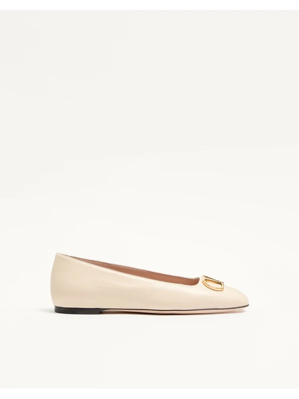 Valentino Ivory Flat Shoes