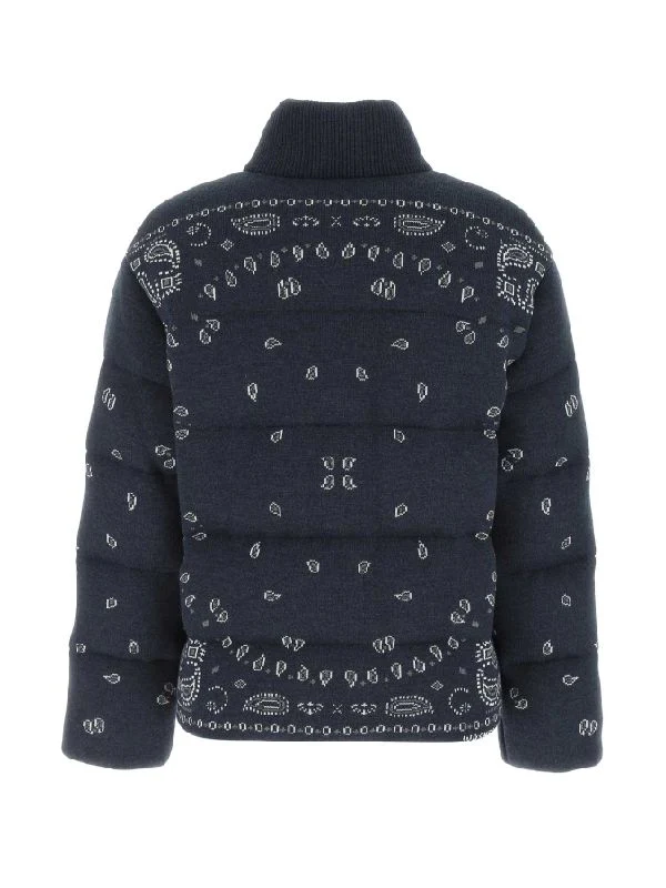 Bandana Pattern High Neck Wool Zip-up
Padded Jacket - Image 2