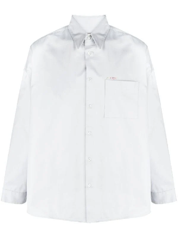Logo Embroidery Pocket Shirt